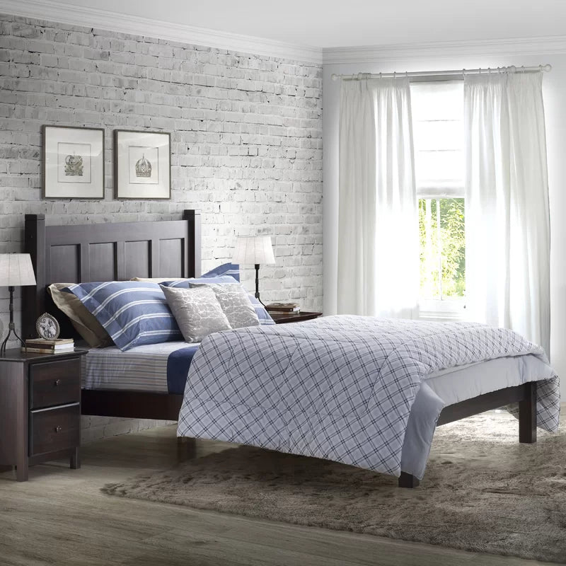 WoodCraft Simplistic Minimal Wooden Bed - Furnishiaa -  -